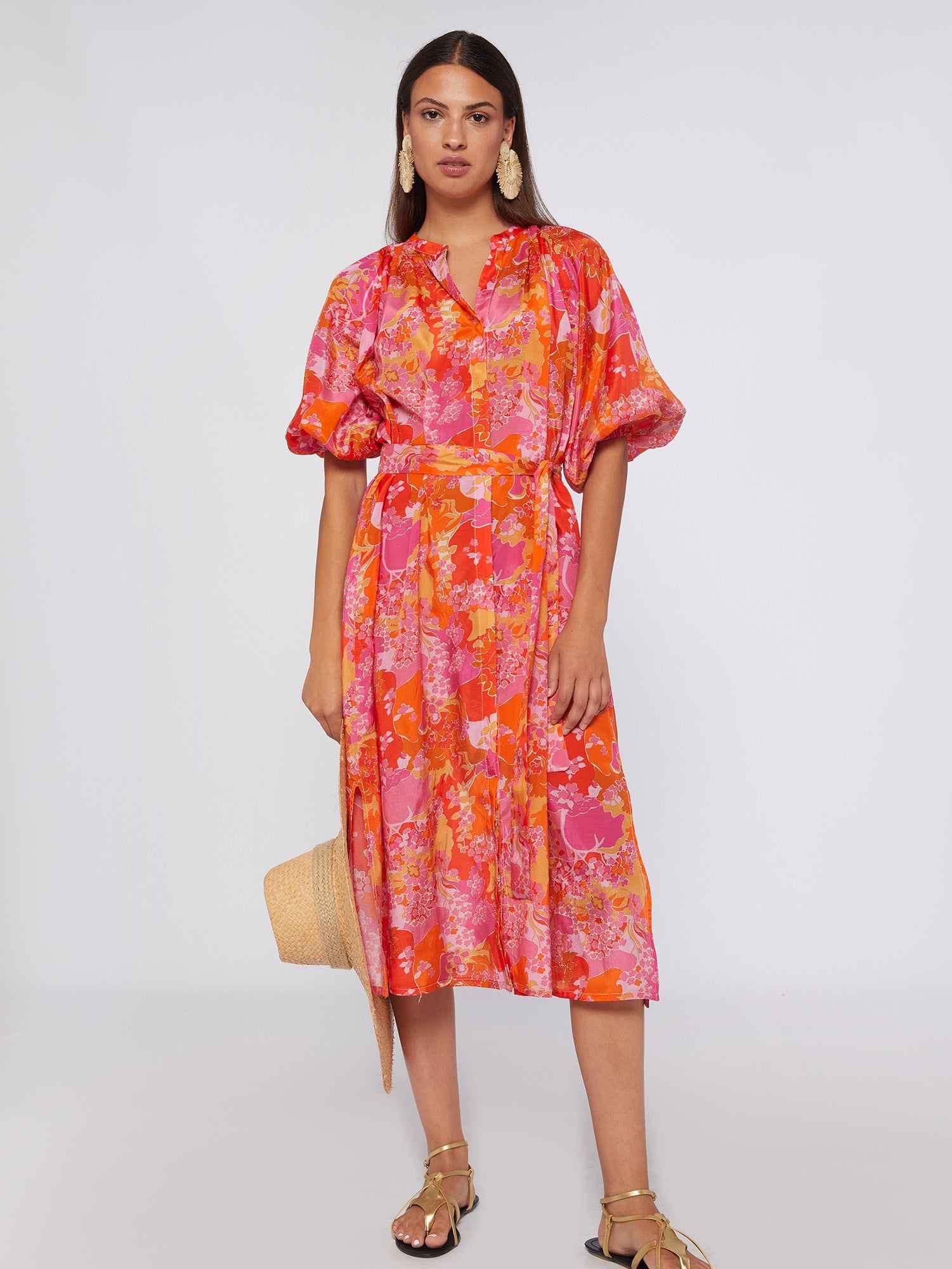pink claudette dress Katie May Claudette Dress in Crimson Bloom
