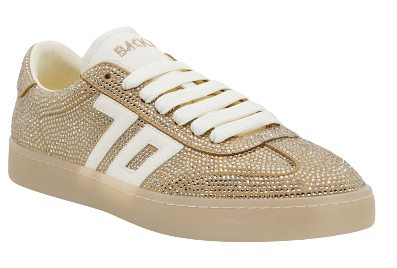 Smart in Gold Sneakers