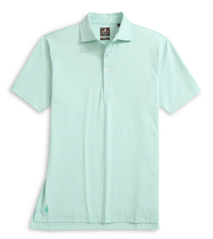 Fine Pique Knit 4-Button Polo-Elba Solid