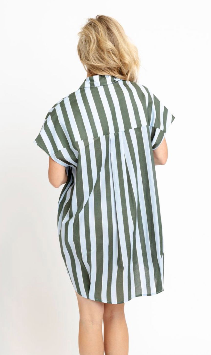 Karlie Collar Shirt Dress