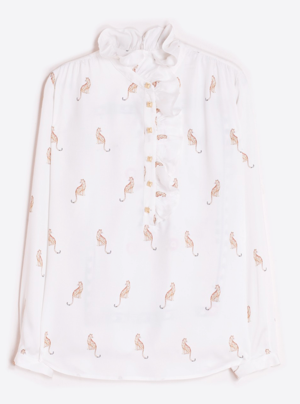 Shirt Volantes Hipica Print Espalda