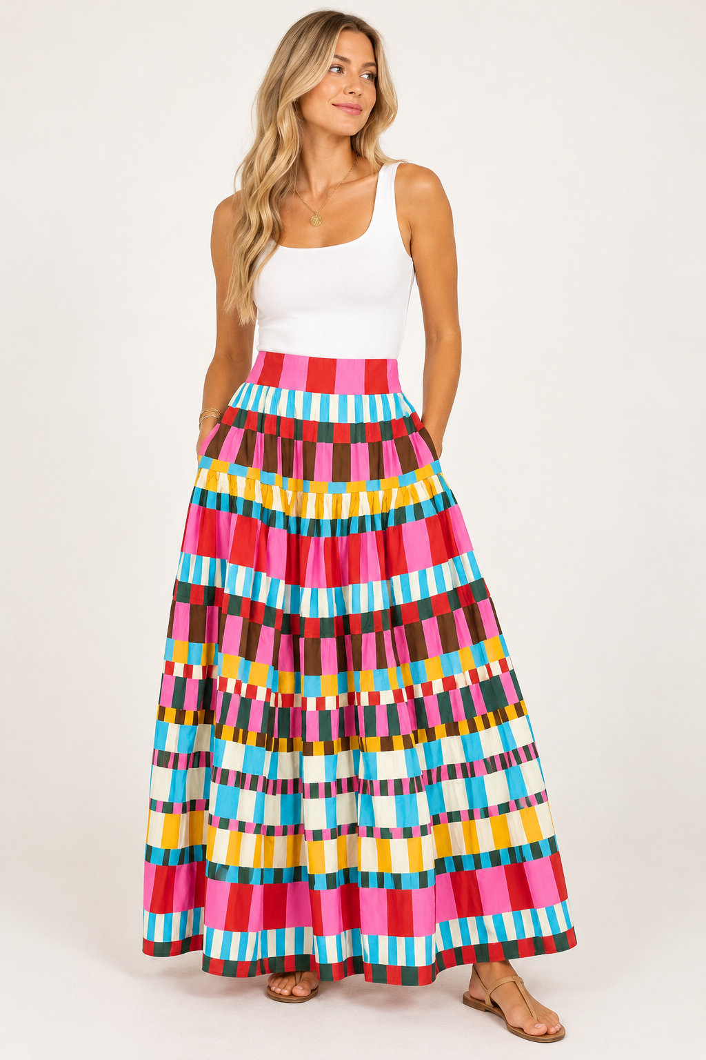 Karlie Dropwaist Maxi Skirt