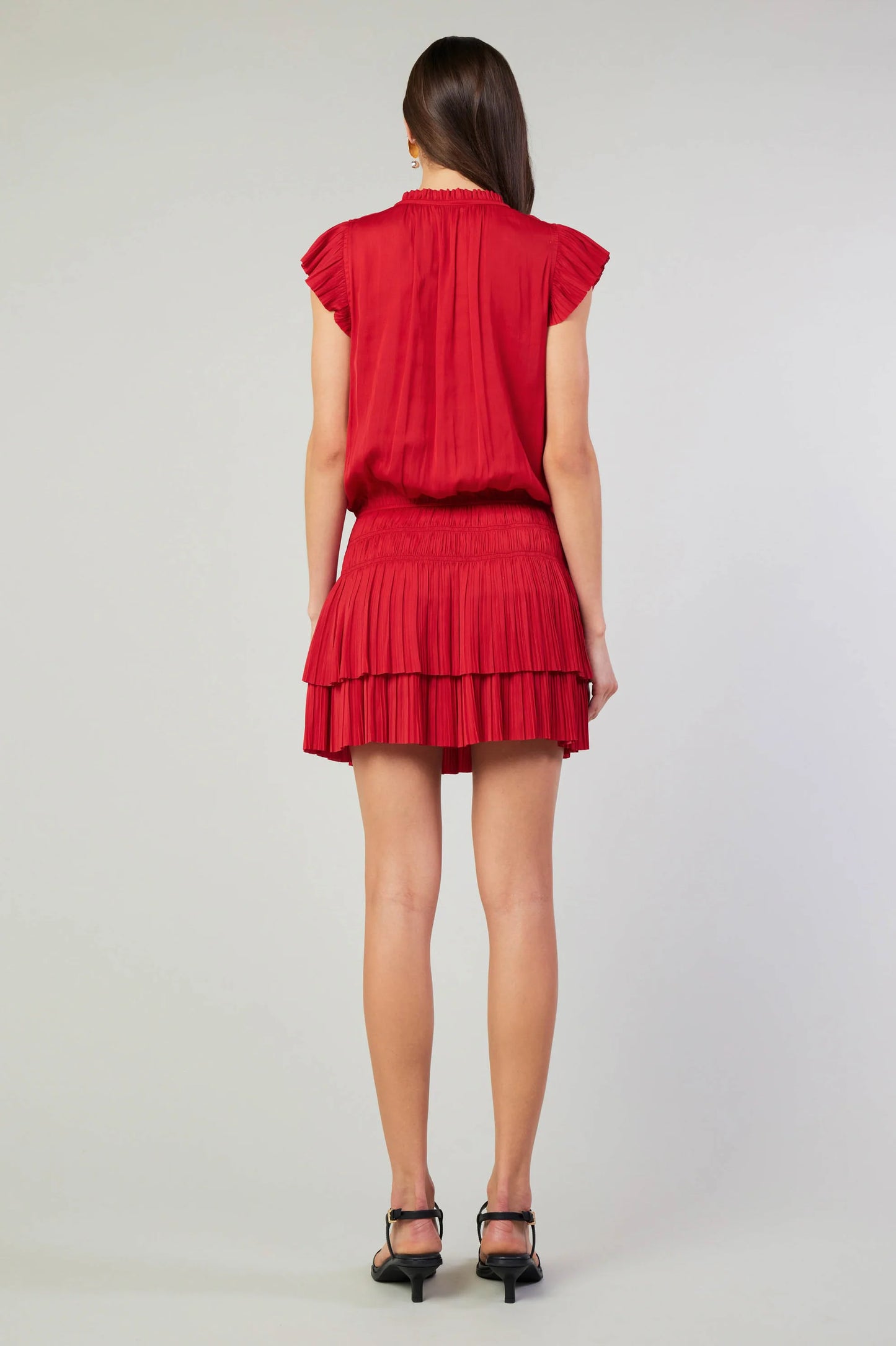 Zoey Pleat Mini Dress