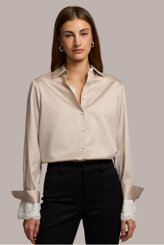 Margot Long Sleeve Satin Shirt