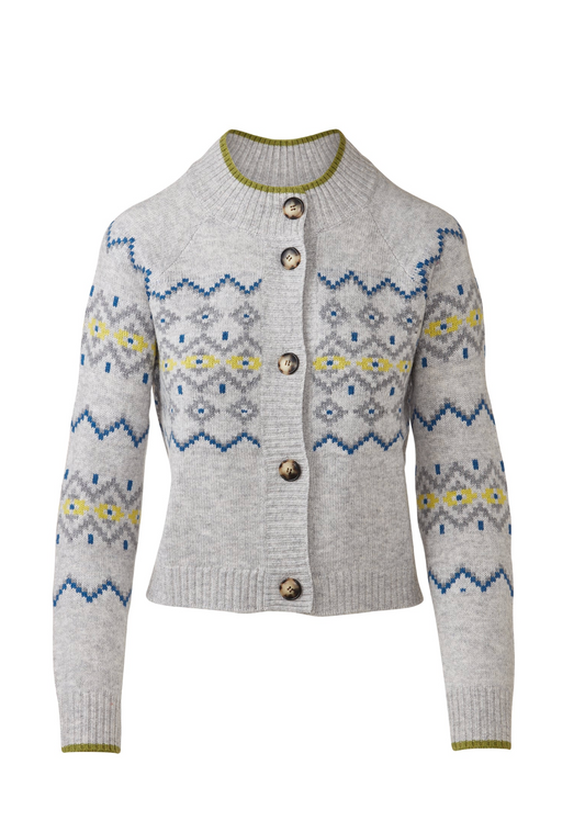 Kinross Fairisle Button Cardigan