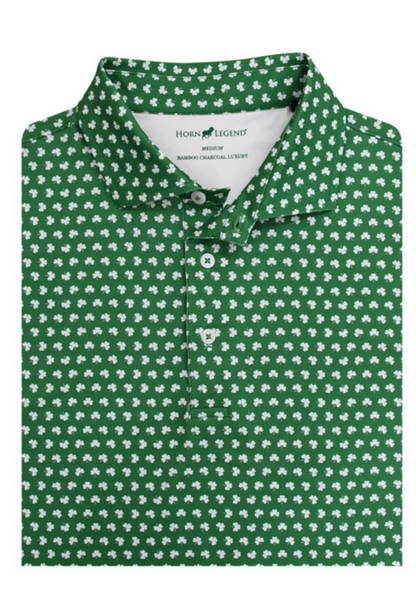 Clover Classic Performance Polo in Kelly Green