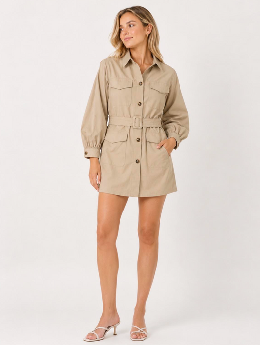 Jameson Trench Mini Dress