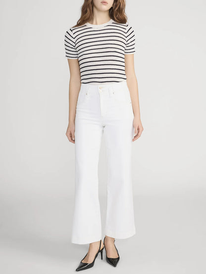 The Seamed Wide Trouser Crop in Au Natural Clean