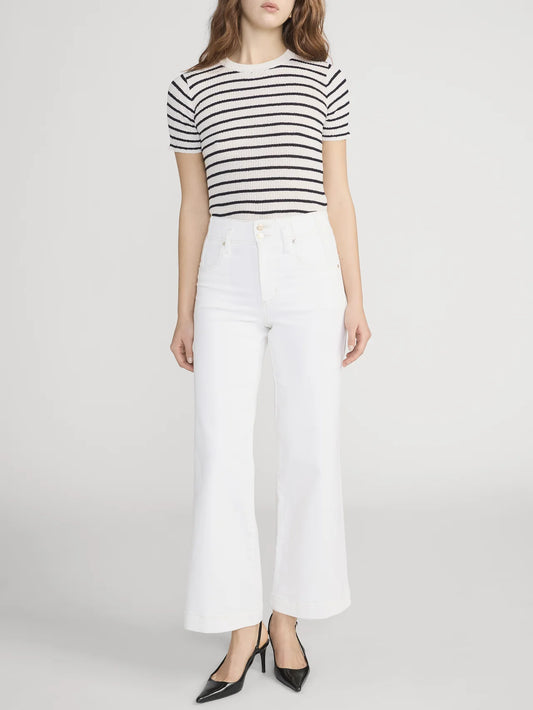 The Seamed Wide Trouser Crop in Au Natural Clean