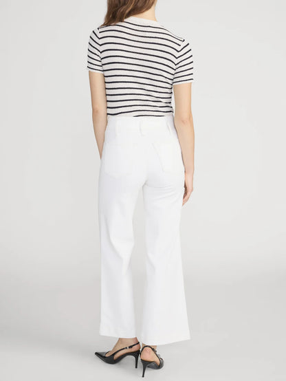 The Seamed Wide Trouser Crop in Au Natural Clean