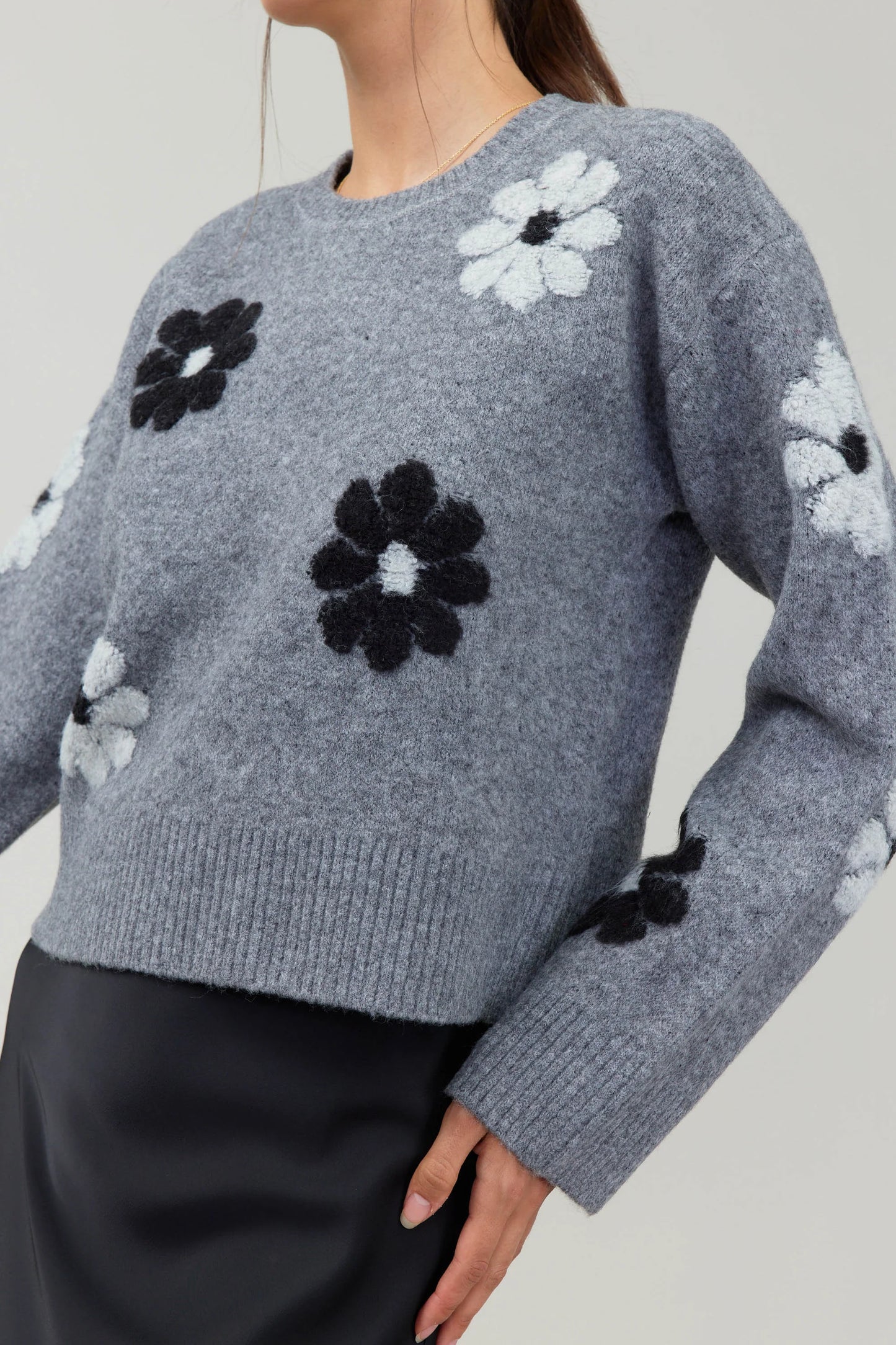 Daisy Embroidered Sweater