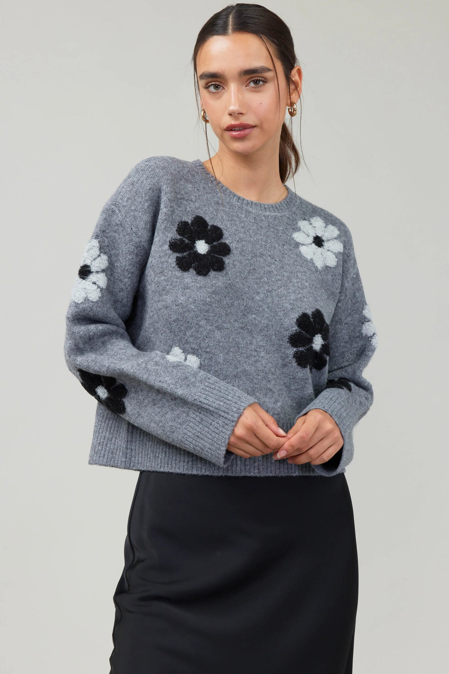 Daisy Embroidered Sweater