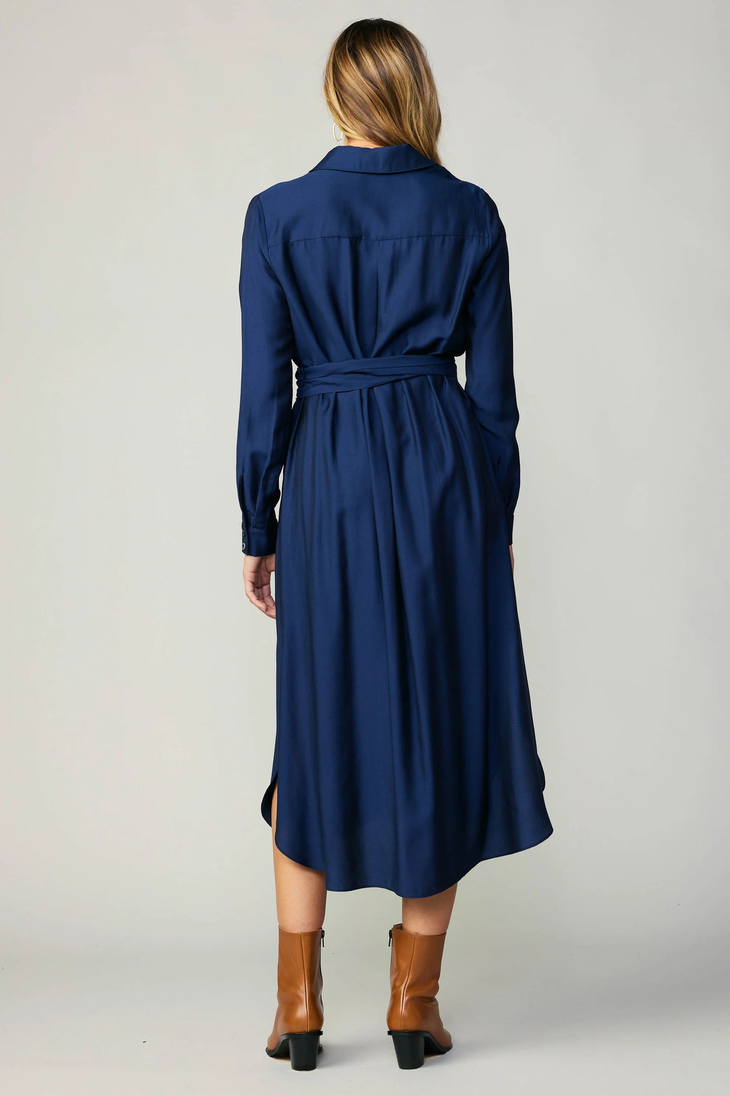 Navy Shirt Dress