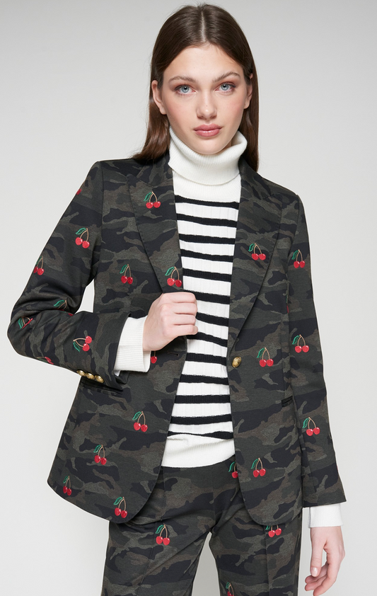 Jacket Heather Emb Punto Camuflaje