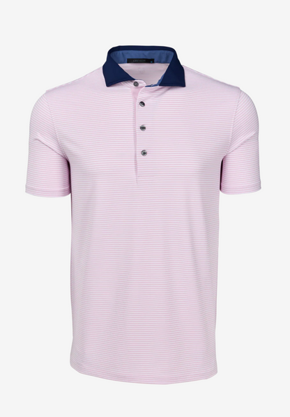 Aurora Short Sleeve Polo in Sunrise Arctic Pink