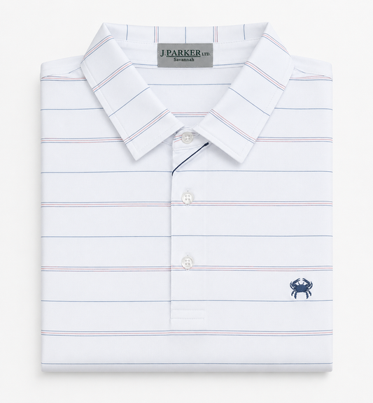 The Jones Stripe Performance Polo