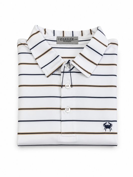 The GATA Stripe Performance Polo