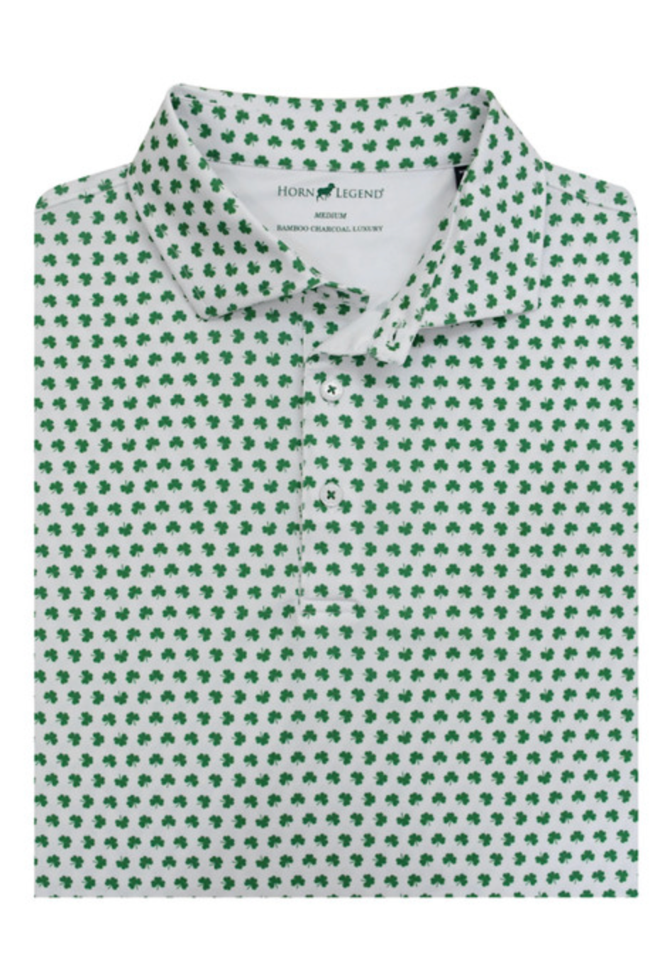 Clover Classic Performance Polo in White