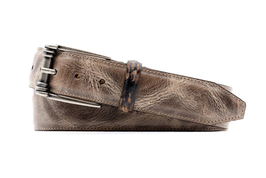 Franklin Italian Saddle Leather Belt - River Rock