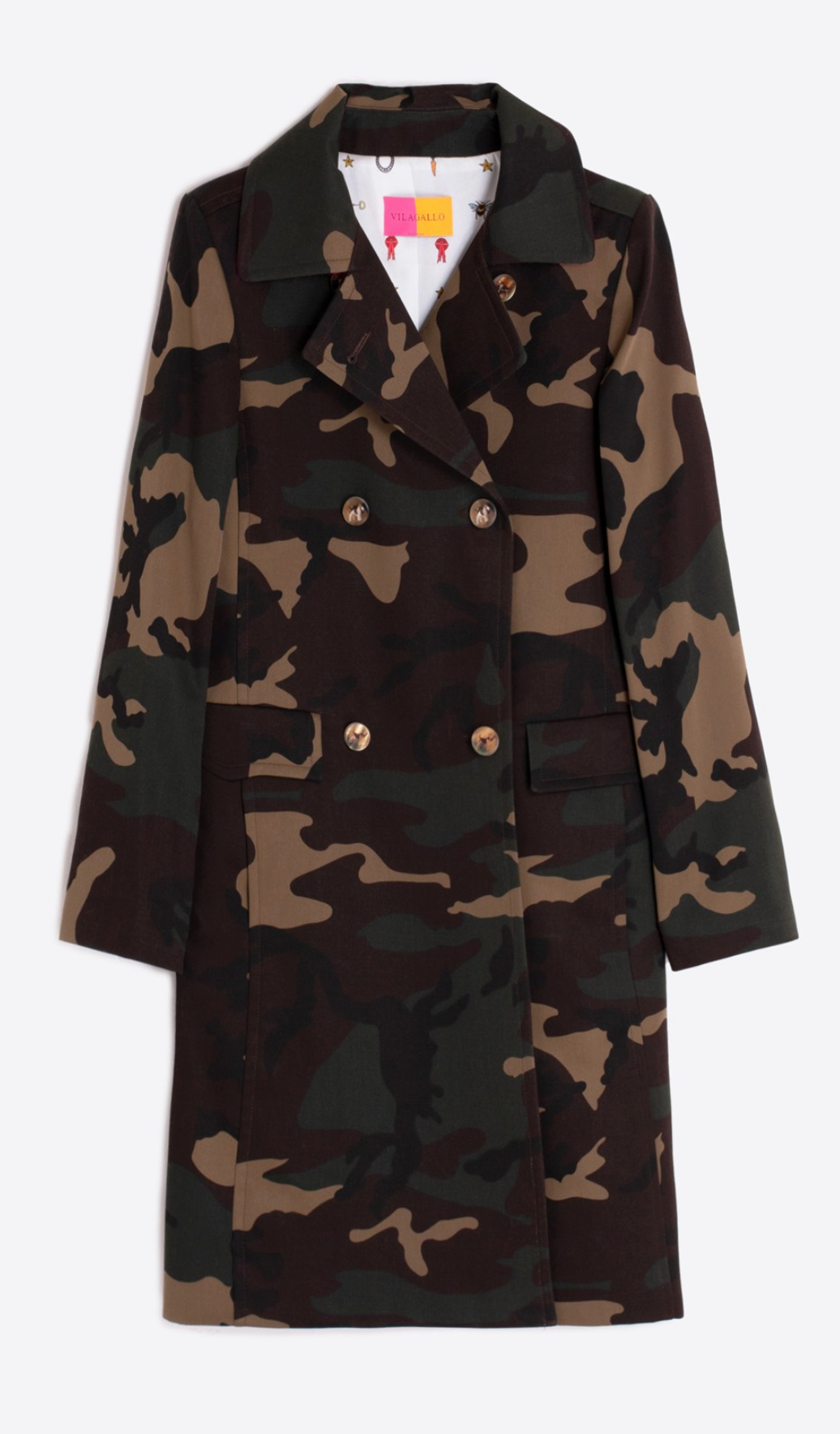 Camouflage Trench Coat