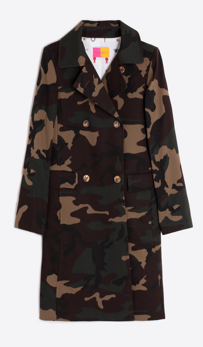 Camouflage Trench Coat