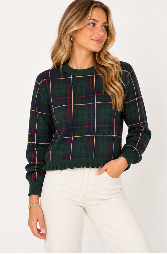 Tyler Boe Hailey Ruffle Sweater
