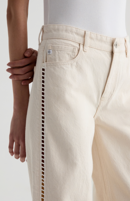 Saige Wide Leg Crop Jean in Fresh Air