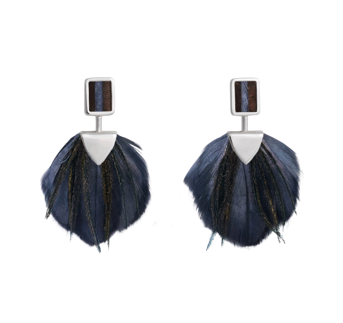 Brackish Savannah Bezel Drop Earring