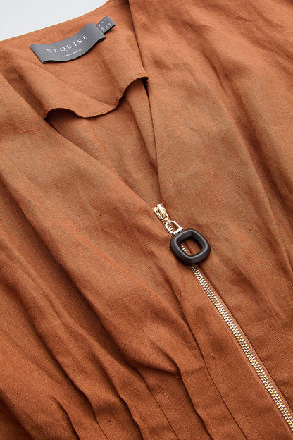 Chanelle Dress in Brown