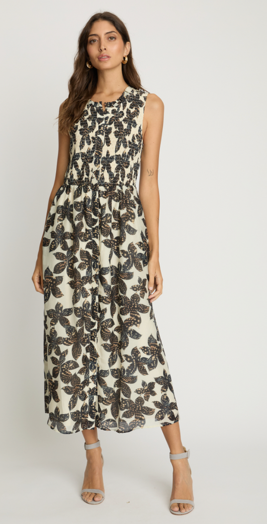 Mina Dress in Ink Press
