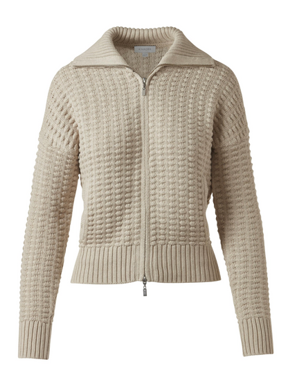 Bobble Zip Cardigan