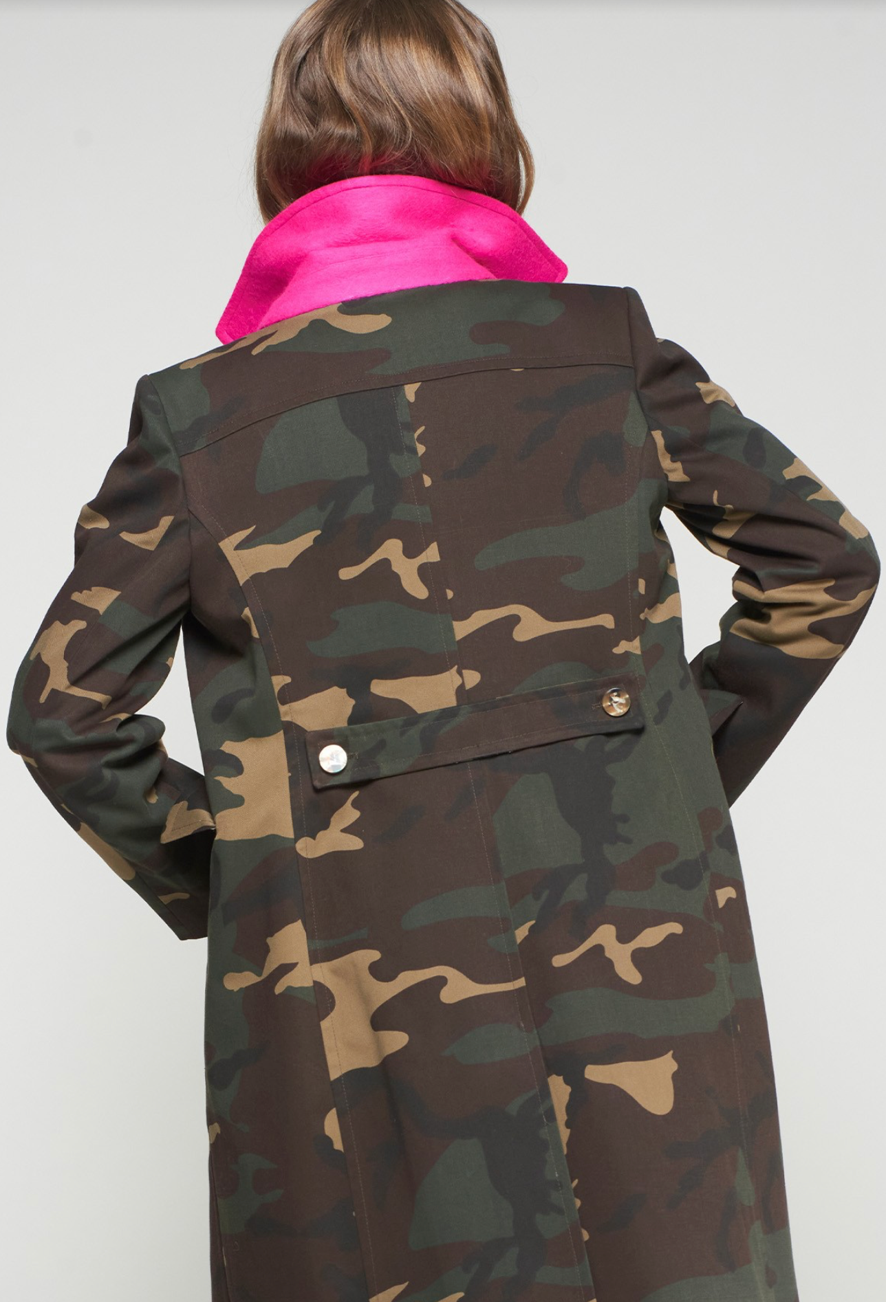 Camouflage Trench Coat
