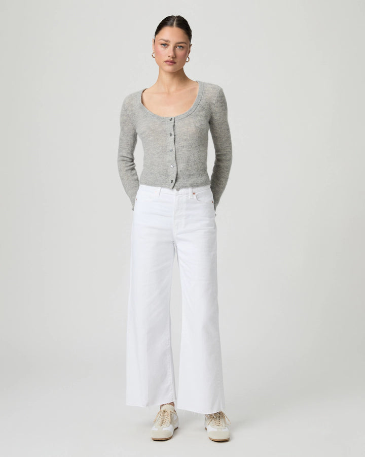 Anessa Wide Leg Jean in Crisp White