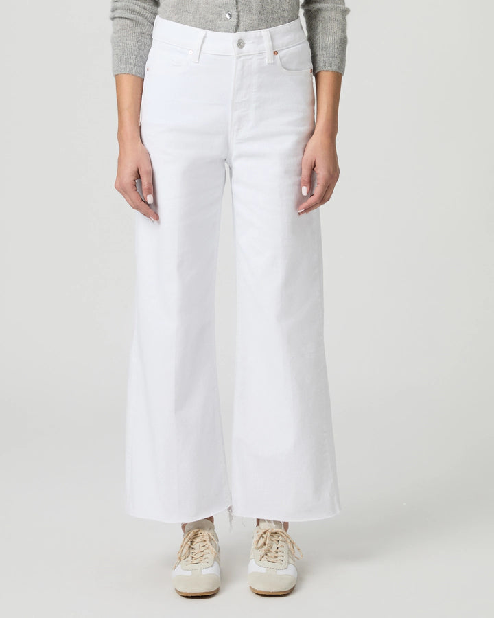 Anessa Wide Leg Jean in Crisp White