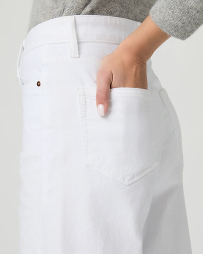 Anessa Wide Leg Jean in Crisp White