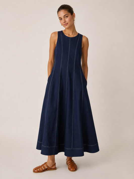 Jameson Linen Midi Dress