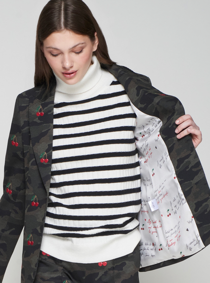 Jacket Heather Emb Punto Camuflaje