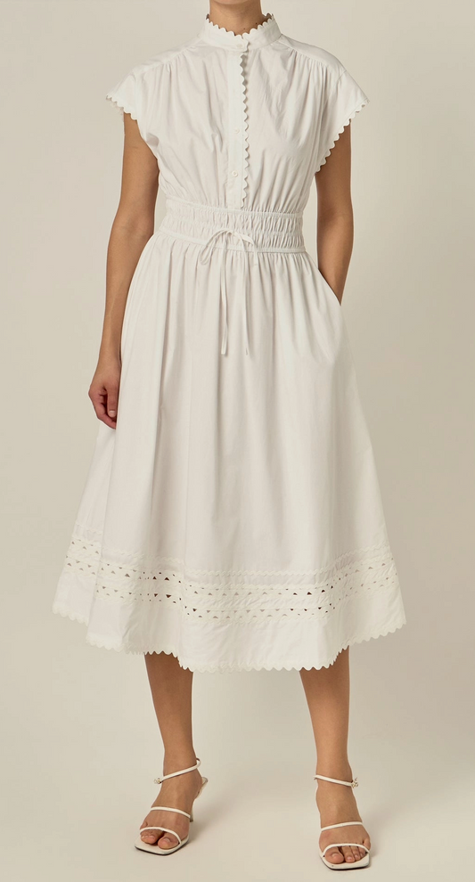 The Hampton Short Sleeve Midi Dress