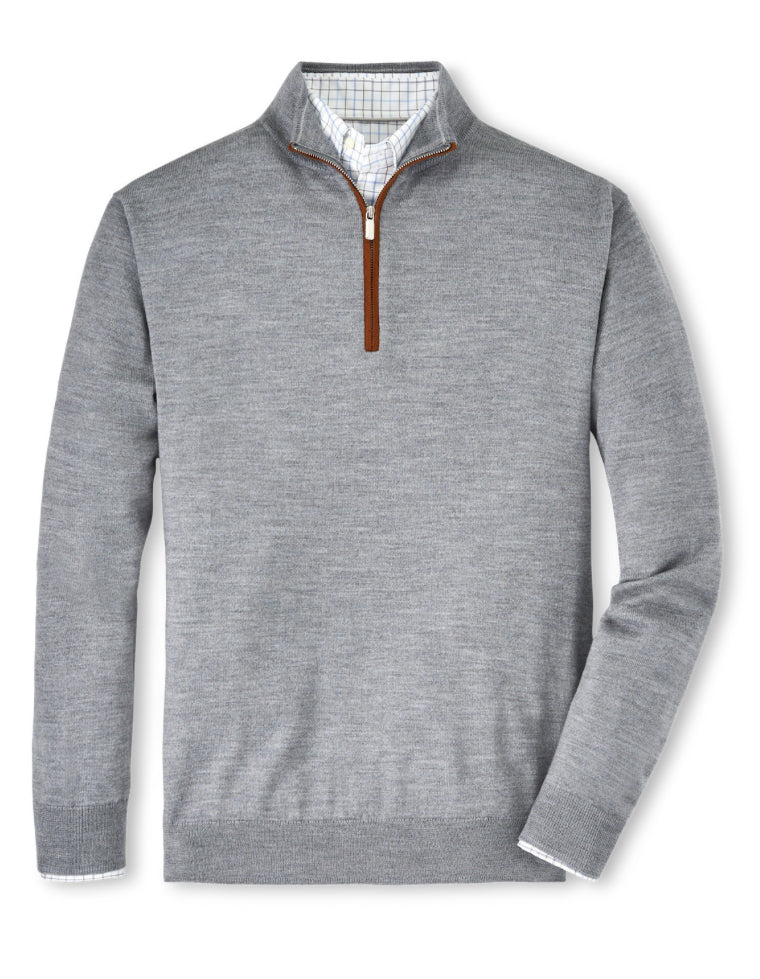 Peter Millar- Suede Trim 1/4 Zip