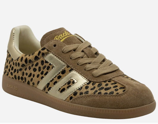 Cloud W26 in Leopard Gold Sneakers