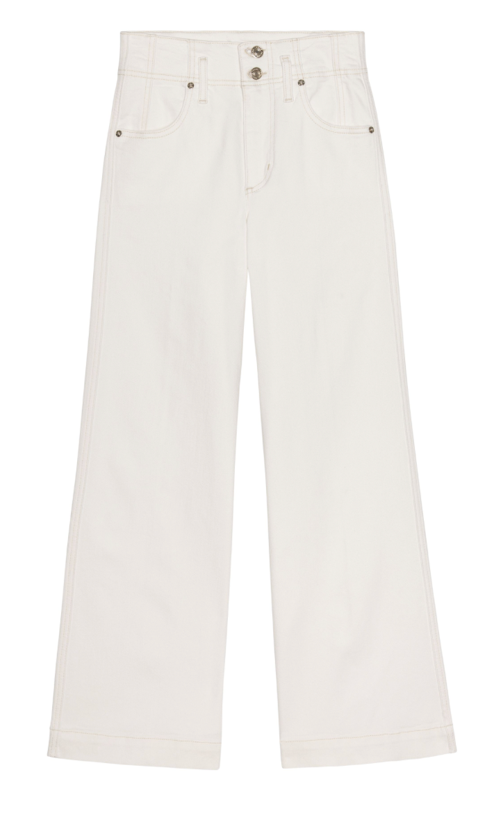 The Seamed Wide Trouser Crop in Au Natural Clean
