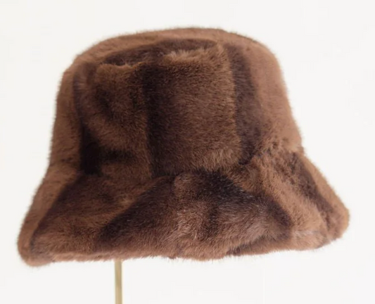 Brown Faux Fur Hat