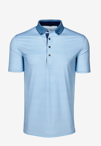 Guardian Short Sleeve Polo in Wolf Blue
