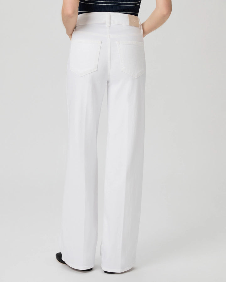 Sasha 32 Inch Wide Leg Jean in Crisp White