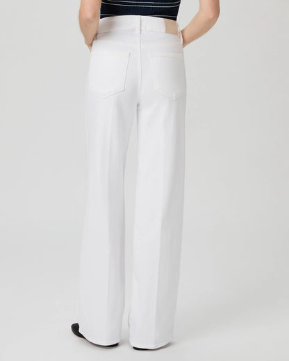 Sasha 32 Inch Wide Leg Jean in Crisp White