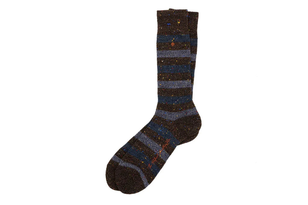 Stripe Andean Alpaca Yarn Socks