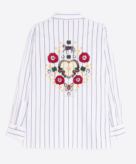 Shirt Isa Emb Raya Azul