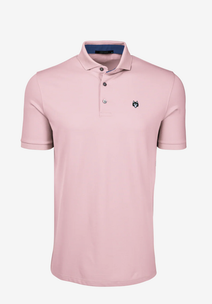 Crowley Icon Short Sleeve Polo in Pink Sky