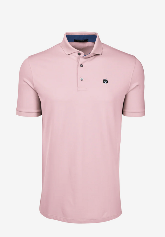 Crowley Icon Short Sleeve Polo in Pink Sky