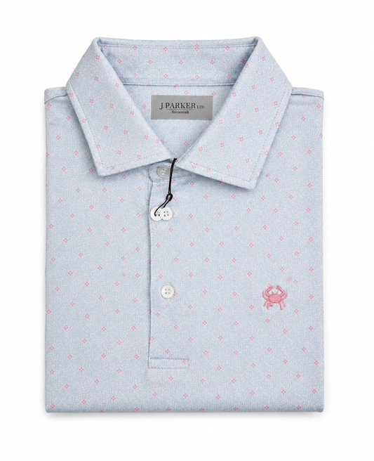 Pink Starburst Performance Polo